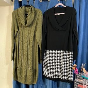 Venus 1x NWOT 2 sweater dresses